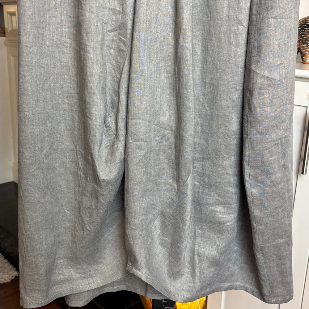 PLANET 100% linen Gray Women's Skirt. Size 3 - Picture 12 of 13